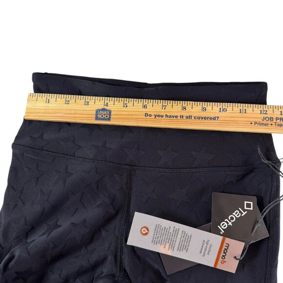 Mono B Black Star Embossed Leggings Women’s Size Small NWT High Waist Activewer - Picture 7 of 8
